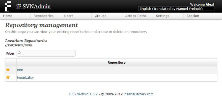 CentOS6.5 安装 SVN & 可视化管理工具 iF.SVNAdmin CentOS6.5 安装 SVN & 可视化管理工具 iF.SVNAdmin