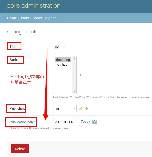 Django 之管理界面 Django 之管理界面
