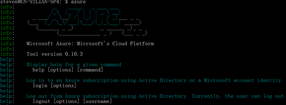 Linux 上使用 Azure CLI 来管理 Azure Linux 上使用 Azure CLI 来管理 Azure