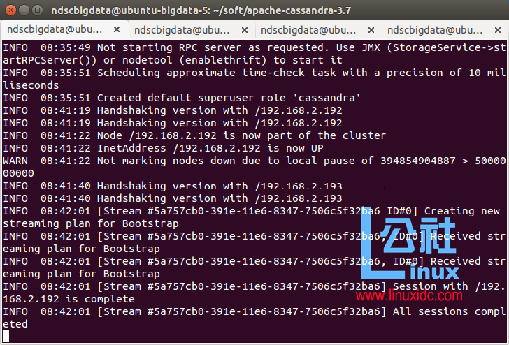Ubuntu 上安装 Cassandra 3.7.0 集群