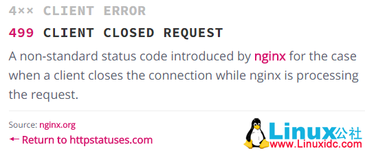 Nginx 499 状态码优化 Nginx 499 状态码优化