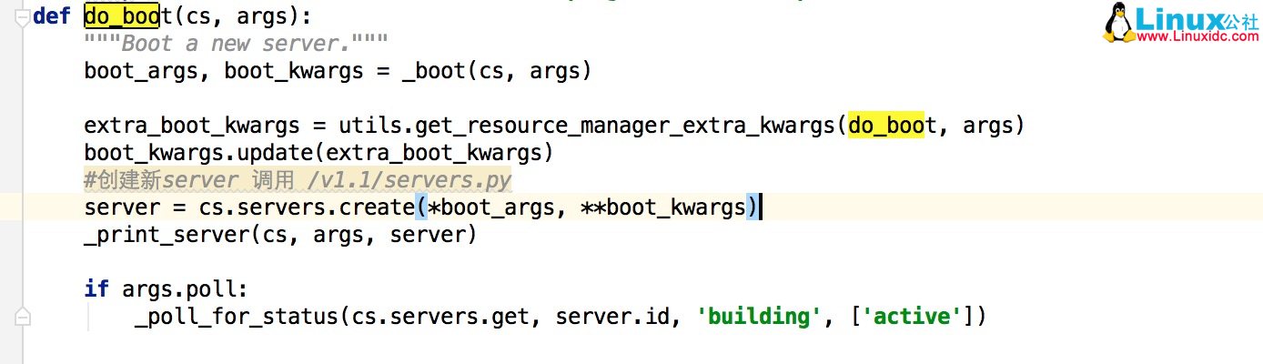  当你输入 nova boot 时，client 做了什么？