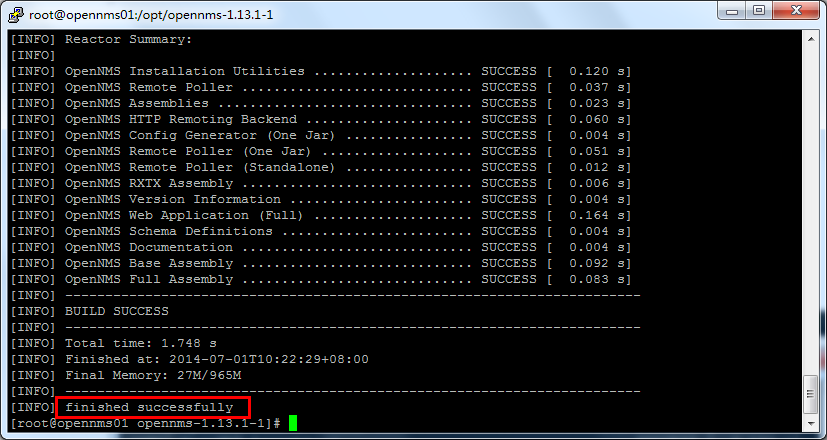 Linux 下 OpenNMS 编译