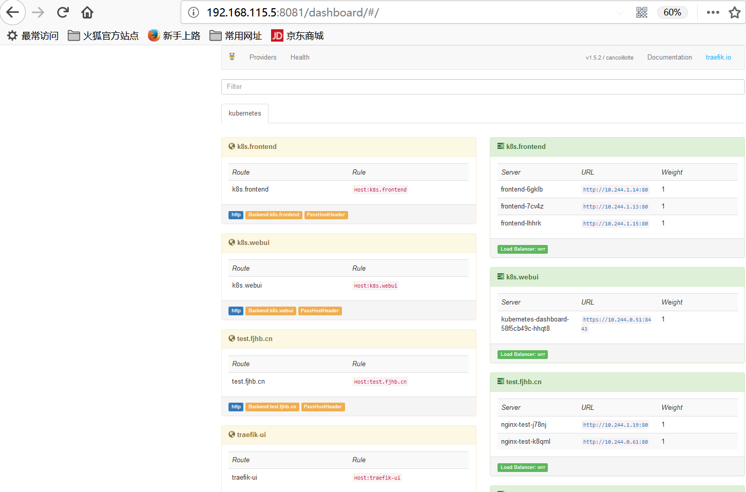 Kubernetes 1.9 集群使用 traefik 发布服务