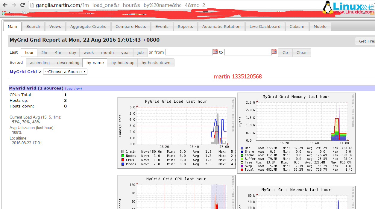 开源监控软件 Ganglia 安装使用