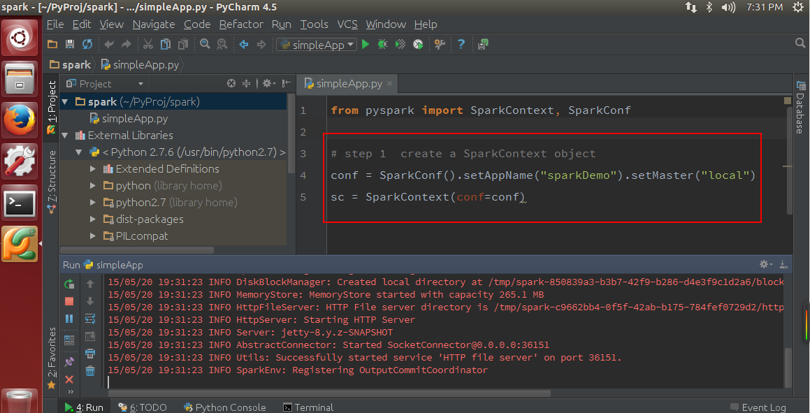 Ubuntu 下 Spark 开发环境搭建