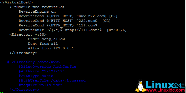 Apache 域名 301 跳转和访问控制的优先级 Apache 域名 301 跳转和访问控制的优先级