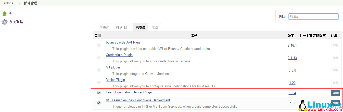 Jenkins 使用 TFS 部署 Jenkins 使用 TFS 部署