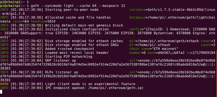 利用树莓派探索以太坊第一部分：环境搭建