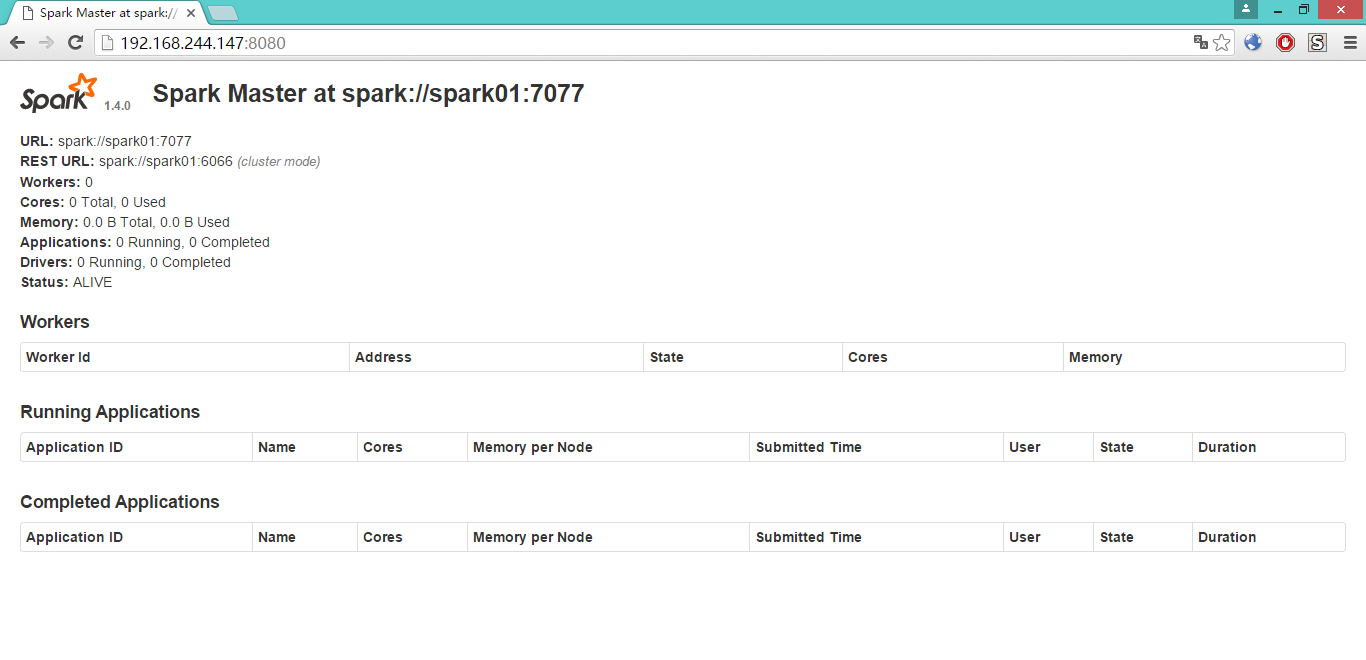 搭建 Spark 的单机版集群 搭建 Spark 的单机版集群