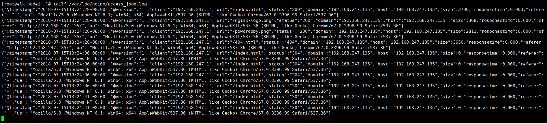 Logstash 收集 Nginx 访问日志 Logstash 收集 Nginx 访问日志