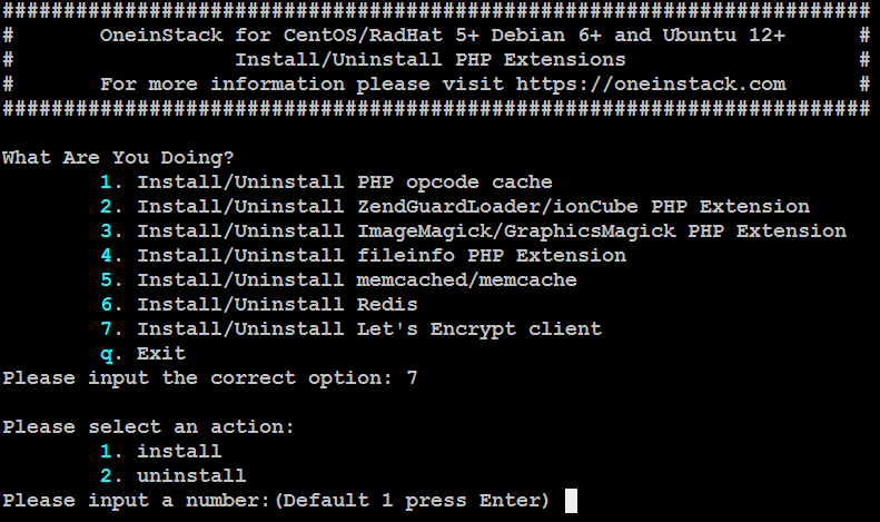 OneinStack 自动部署 Let's Encrypt 证书 OneinStack 自动部署 Let's Encrypt 证书