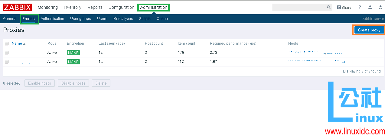 RHEL 7.2 搭建配置 Zabbix proxy RHEL 7.2 搭建配置 Zabbix proxy