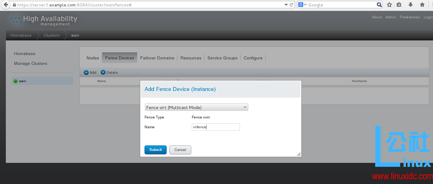 HA 高可用集群部署(ricci+luci+fence_virtd) 双机热备 HA 高可用集群部署(ricci+luci+fence_virtd) 双机热备