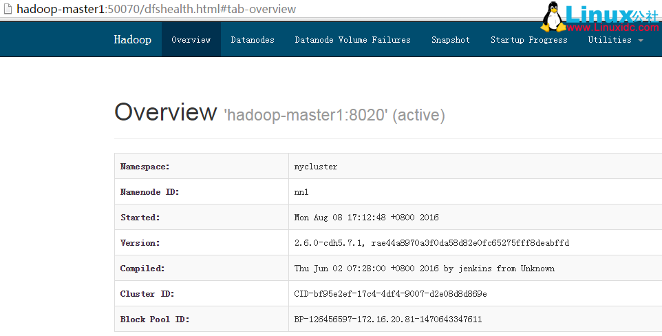 Hadoop 2.6.0 HA 高可用集群配置详解 Hadoop 2.6.0 HA 高可用集群配置详解