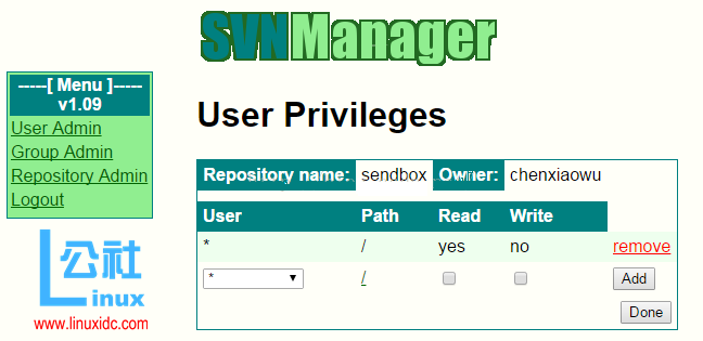 Ubuntu 下 SVN+SVNManager 搭建 Ubuntu 下 SVN+SVNManager 搭建
