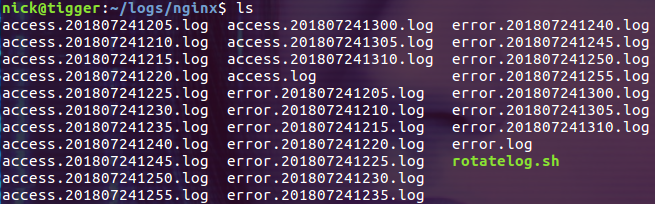 滚动 Docker 中的 Nginx 日志 滚动 Docker 中的 Nginx 日志