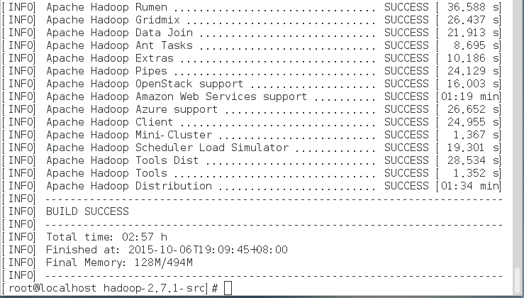 CentOS7 下安装 JDK1.7 编译 Hadoop-2.7.1 全过程详解 CentOS7 下安装 JDK1.7 编译 Hadoop-2.7.1 全过程详解