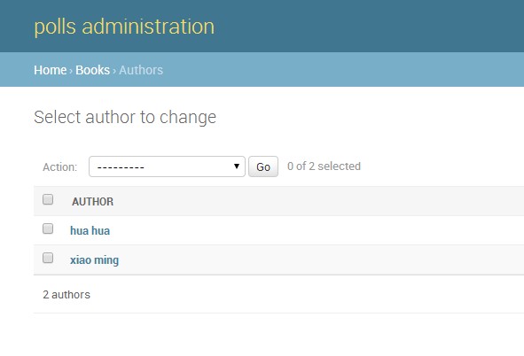 Django 之管理界面 Django 之管理界面