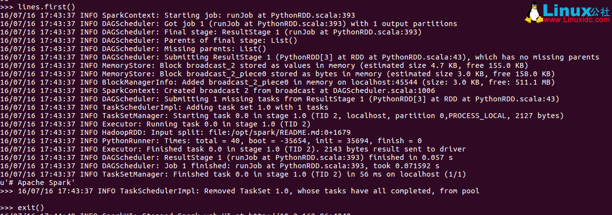 Ubuntu 16.04 安装 Hadoop2.6+Spark1.6+ 开发实例 Ubuntu 16.04 安装 Hadoop2.6+Spark1.6+ 开发实例