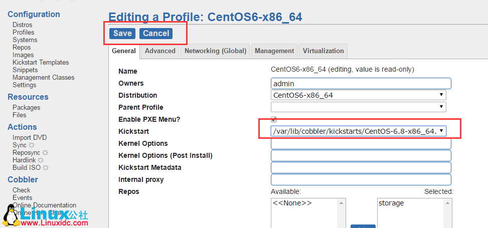 Cobbler 无人值守安装详解 Cobbler 无人值守安装详解
