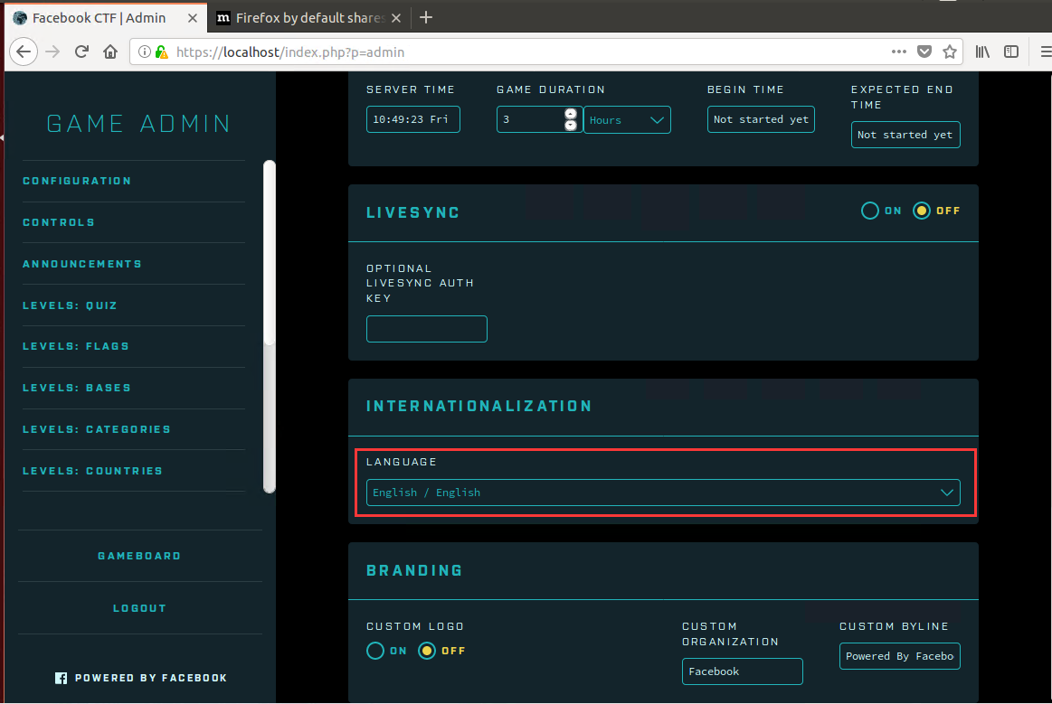 Ubuntu 14.04 LTS 下安装搭建 FBctf 平台 Ubuntu 14.04 LTS 下安装搭建 FBctf 平台