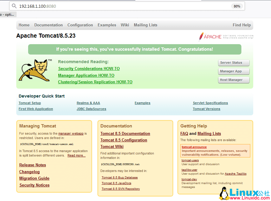 在 Linux 上安装 Apache Tomcat 完整指南 在 Linux 上安装 Apache Tomcat 完整指南