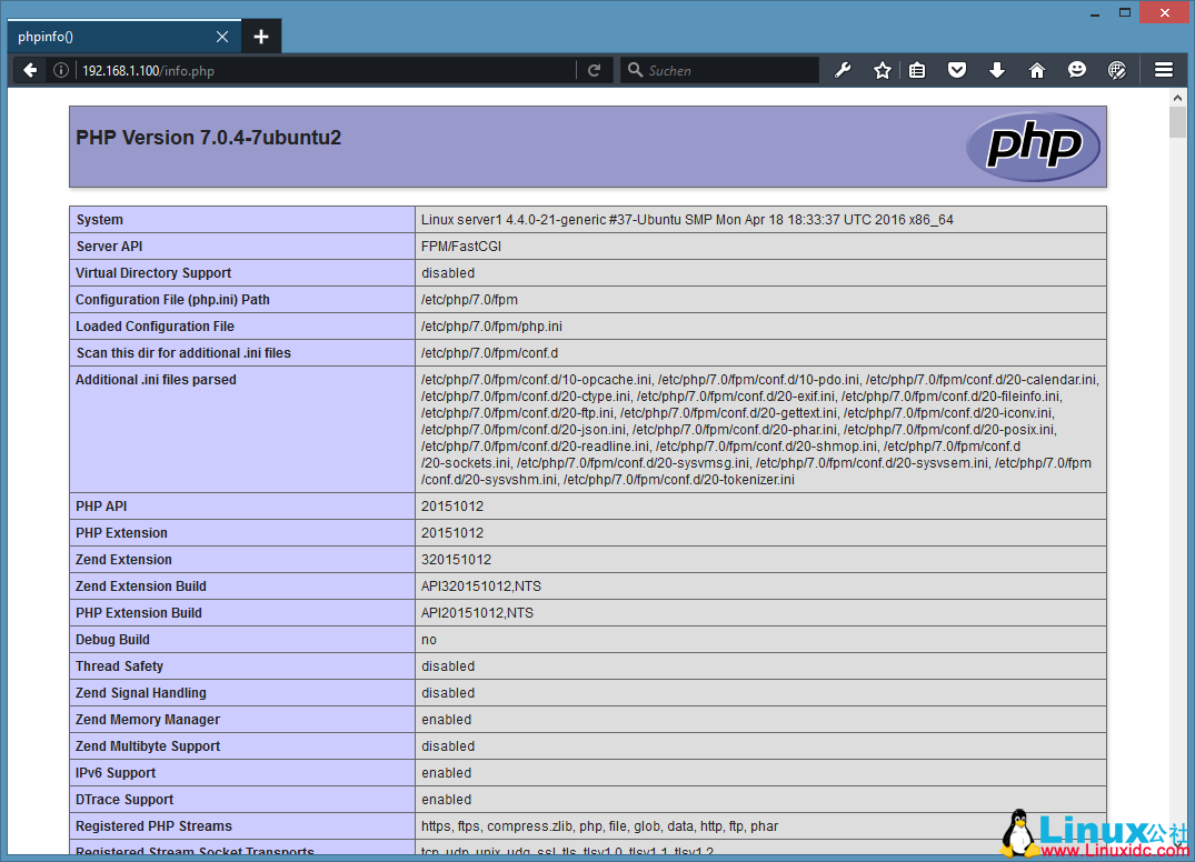 Ubuntu 16.04 LTS 安装 Nginx/PHP 7/MySQL 5.7 (LEMP) Ubuntu 16.04 LTS 安装 Nginx/PHP 7/MySQL 5.7 (LEMP)