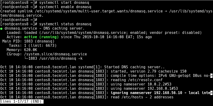 如何在 CentOS/RHEL 8/ 7 上使用 dnsmasq 部署 DNS/DHCP 服务器 如何在 CentOS/RHEL 8/ 7 上使用 dnsmasq 部署 DNS/DHCP 服务器