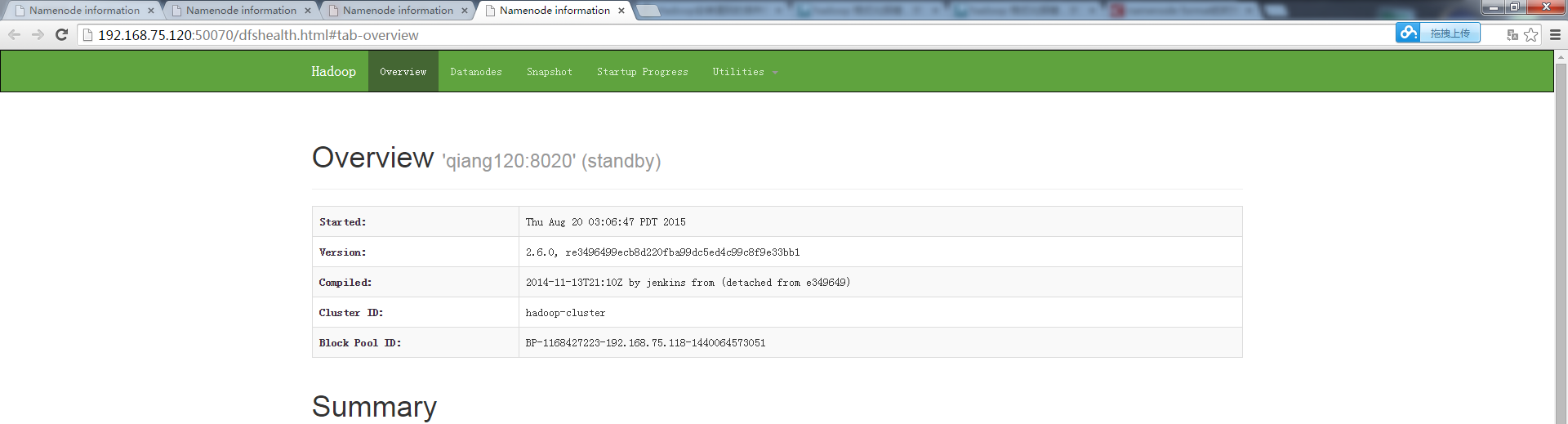 HA-Federation-HDFS +Yarn 集群部署方式 HA-Federation-HDFS +Yarn 集群部署方式