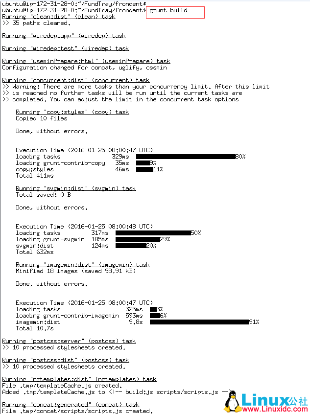 Ubuntu14.04 下 Node.js + npm + bower 的安装、调试和部署