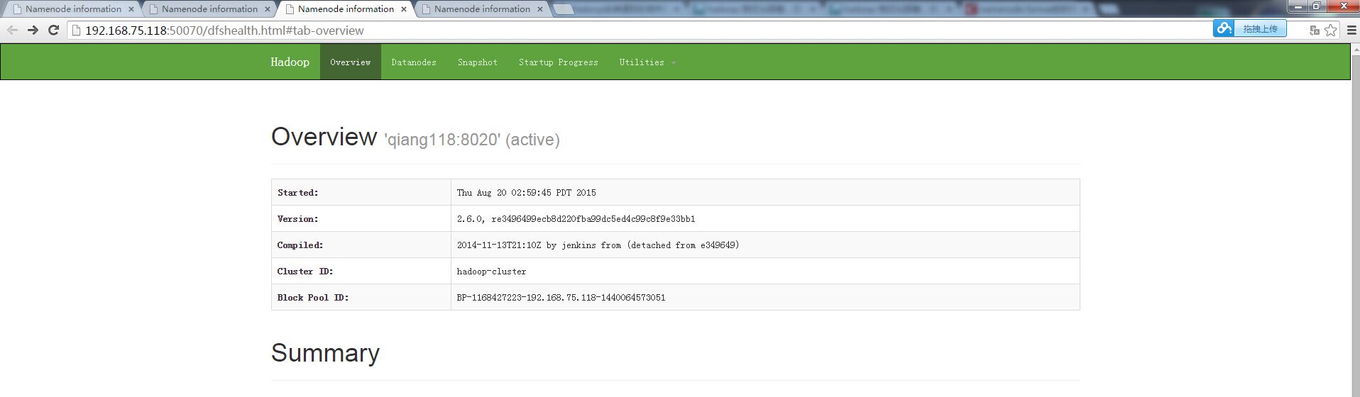 HA-Federation-HDFS +Yarn 集群部署方式 HA-Federation-HDFS +Yarn 集群部署方式