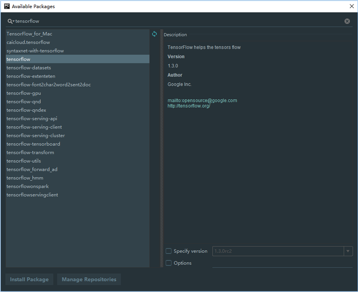 Tensorflow 开发环境配置及其基本概念 Tensorflow 开发环境配置及其基本概念
