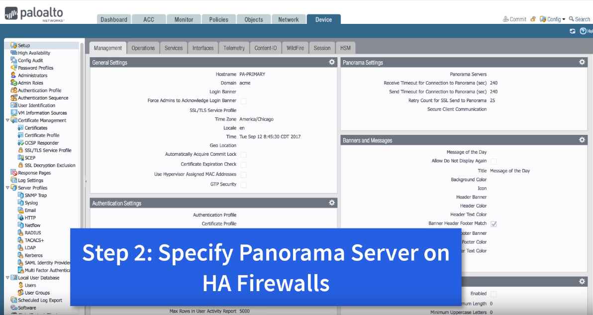 迁移 PaloAlto HA 高可用防火墙到 Panorama 迁移 PaloAlto HA 高可用防火墙到 Panorama