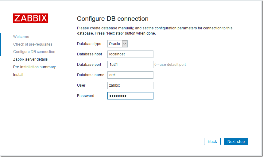 基于 Oracle Enterprise Linux 安装 Zabbix