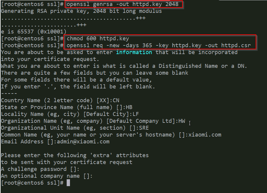 创建私有 CA 并签发证书 创建私有 CA 并签发证书