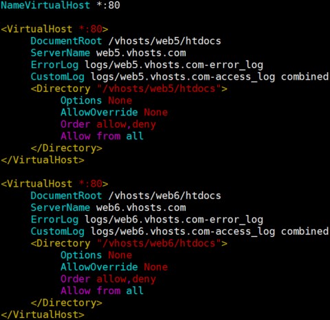 CentOS 6.9 配置 httpd-2.2.x 虚拟主机的三种方式