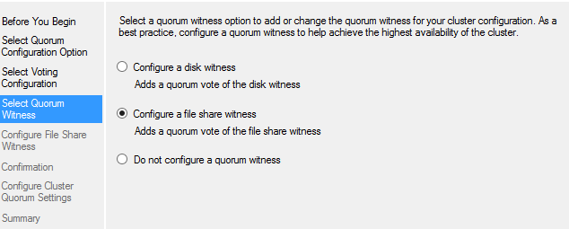 Windows 服务器故障转移集群的仲裁 Windows 服务器故障转移集群的仲裁
