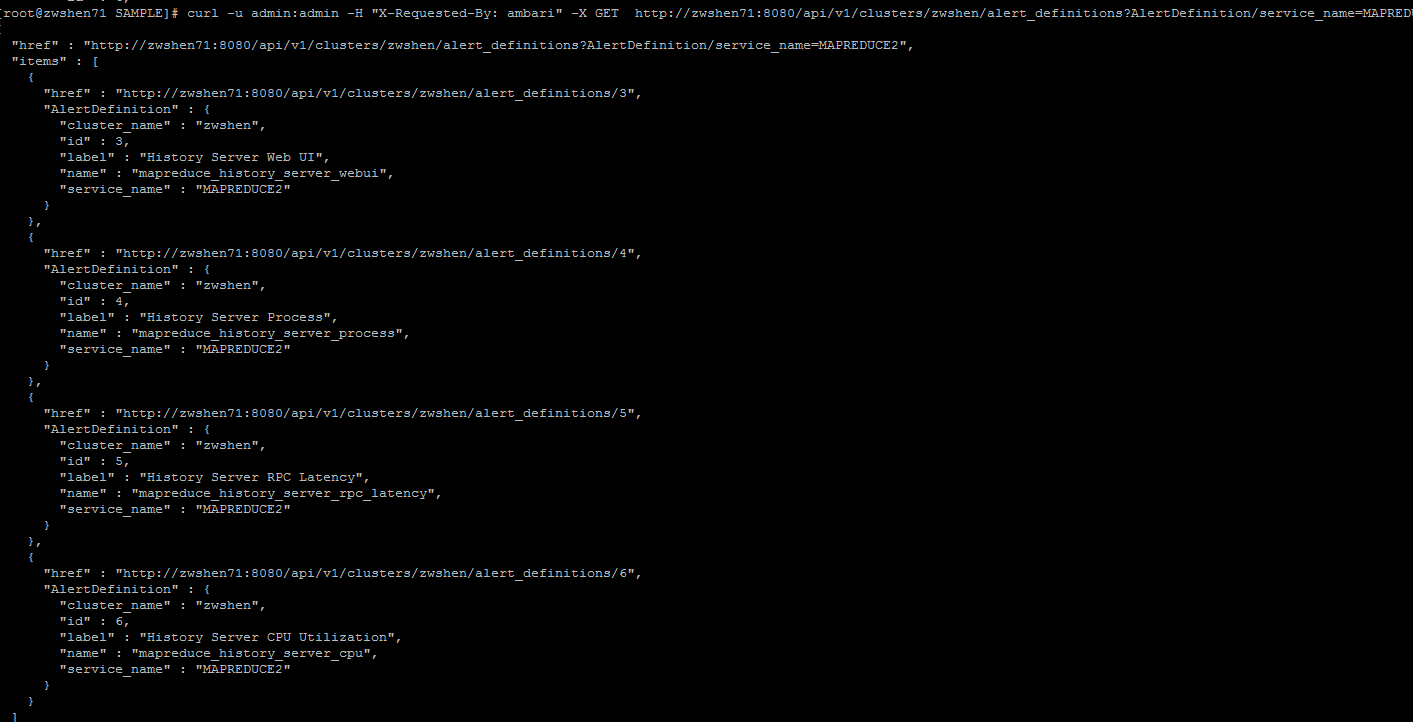 Ambari 服务配置以及 Alert 详解 Ambari 服务配置以及 Alert 详解