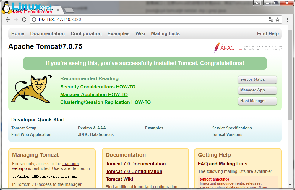 Tomcat 的安装和配置 Tomcat 的安装和配置