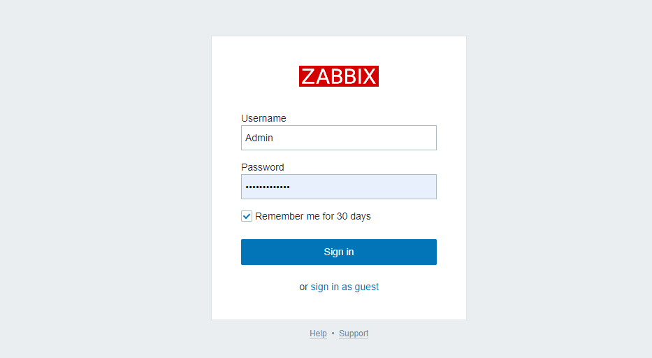 Zabbix 忘记 Admin 登录密码的解决方法 Zabbix 忘记 Admin 登录密码的解决方法