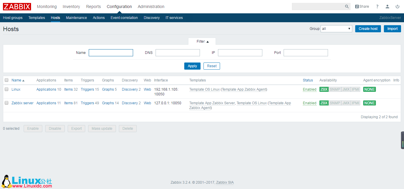 CentOS 7.2 下搭建 Zabbix 3.2 实践图解教程 CentOS 7.2 下搭建 Zabbix 3.2 实践图解教程