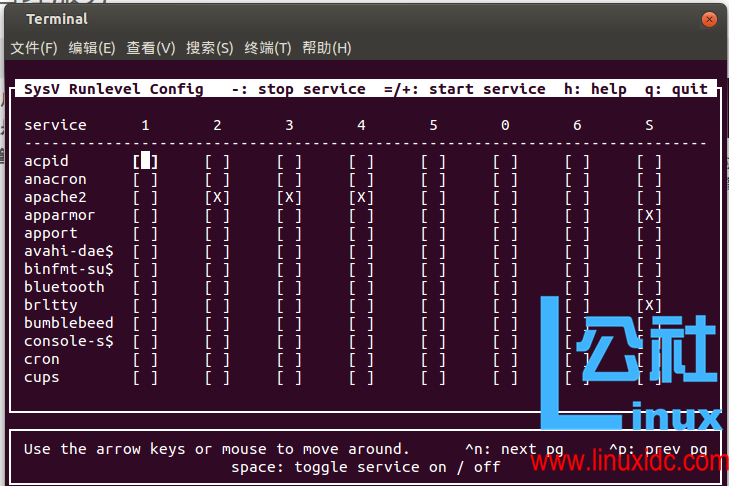 Ubuntu 下使用 sysv-rc-conf 管理服务 Ubuntu 下使用 sysv-rc-conf 管理服务