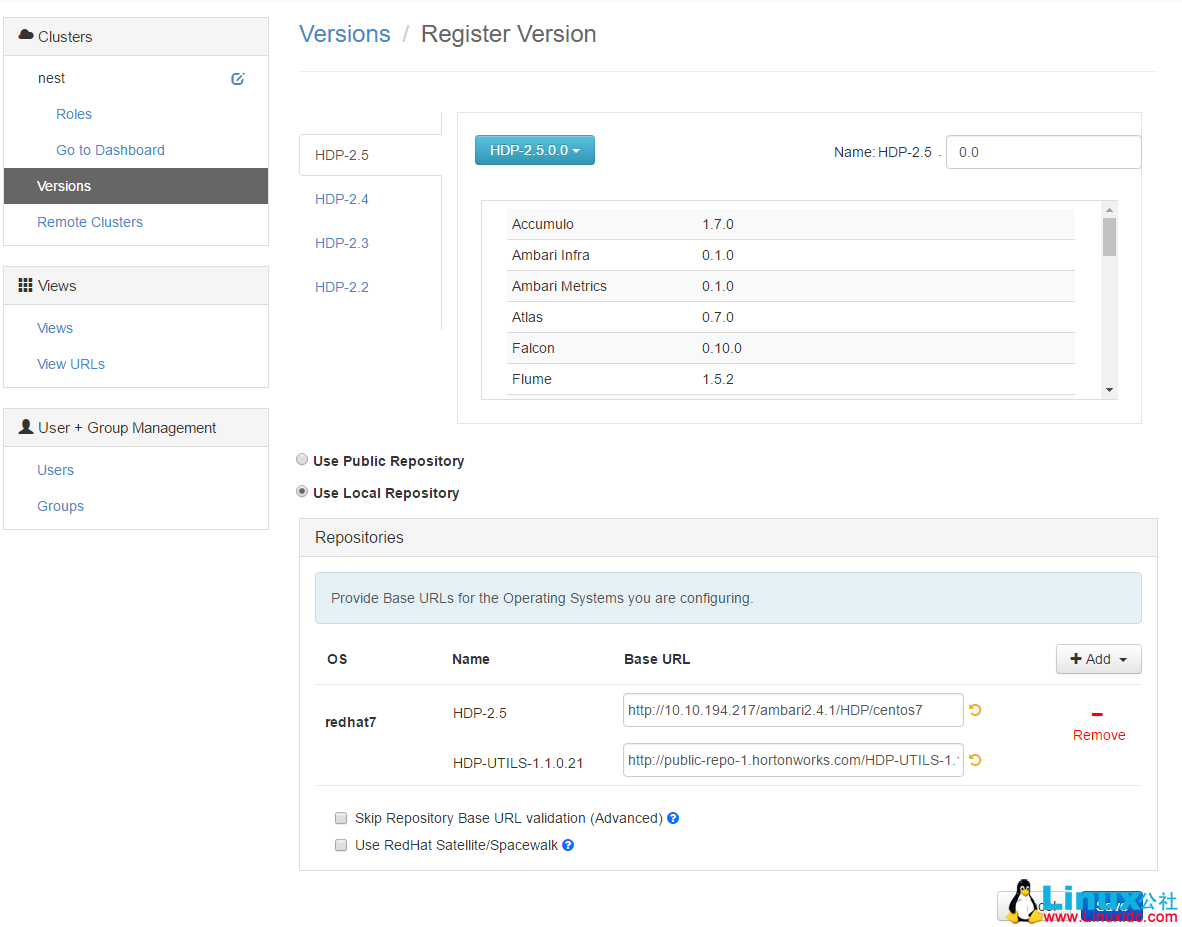 Ambari + HDP 升级（Ambari 2.2.2 - 2.4.1 + HDP 2.4.2 - 2.5.0）