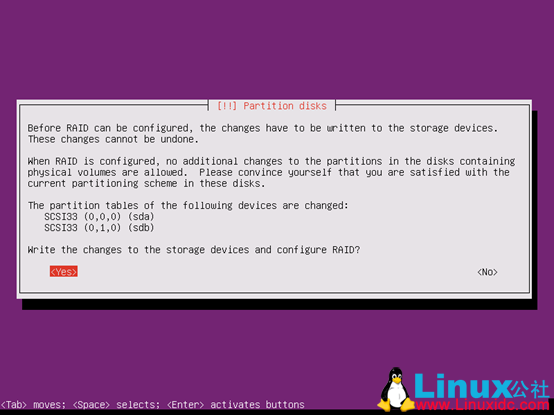 Ubuntu Server 16.04 安装并用两块硬盘做 RAID1 Ubuntu Server 16.04 安装并用两块硬盘做 RAID1