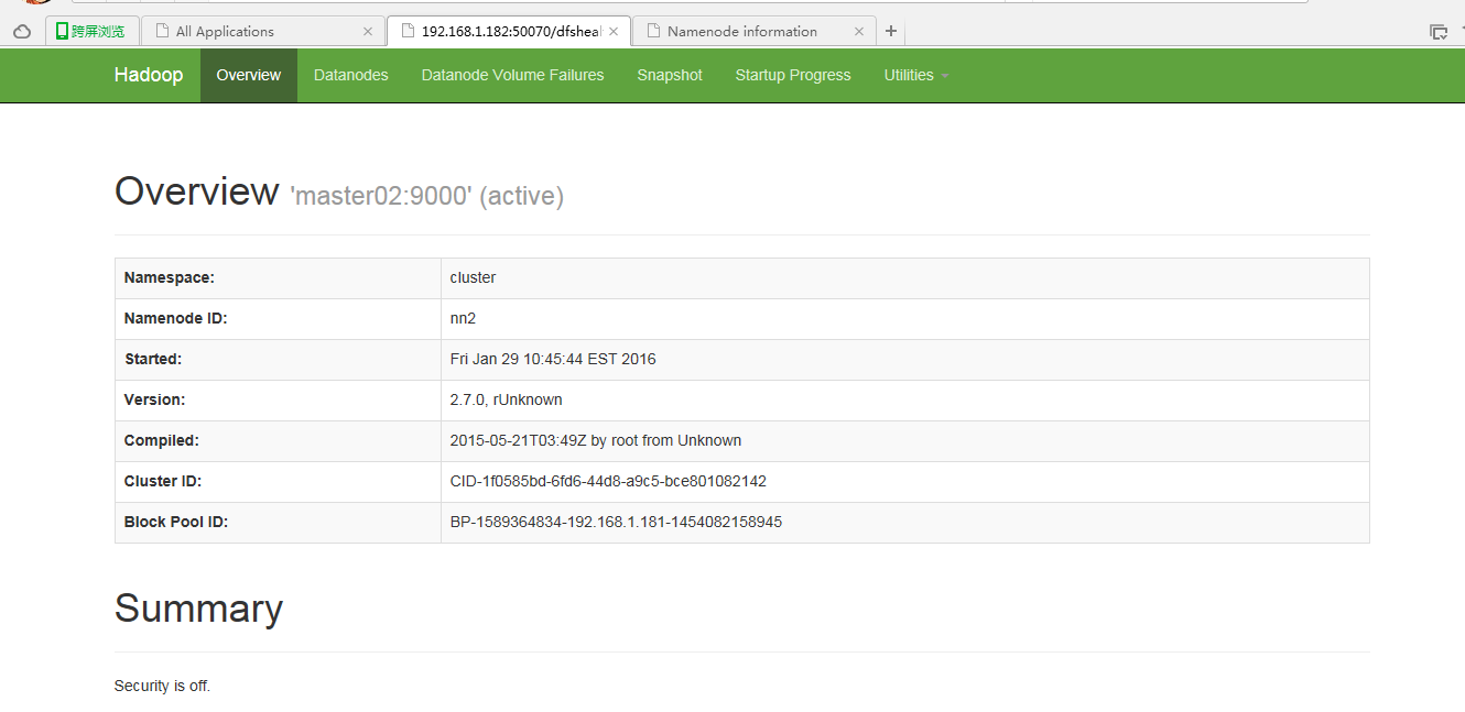 Hadoop HA(高可用)环境的搭建 Hadoop HA(高可用)环境的搭建