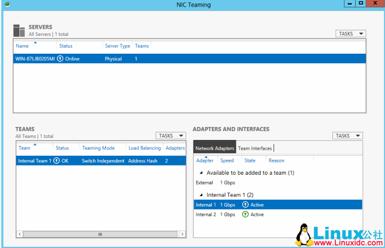 Windows Server 2012 NIC Teaming 介绍及注意事项 Windows Server 2012 NIC Teaming 介绍及注意事项