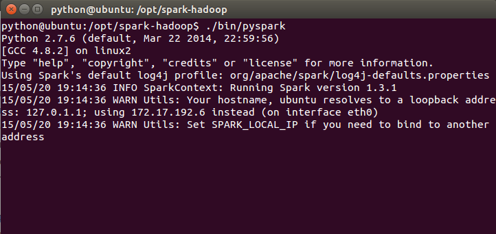 Ubuntu 下 Spark 开发环境搭建