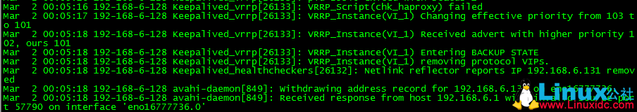 CentOS 7 下 Keepalived + HAProxy 搭建配置详解 CentOS 7 下 Keepalived + HAProxy 搭建配置详解