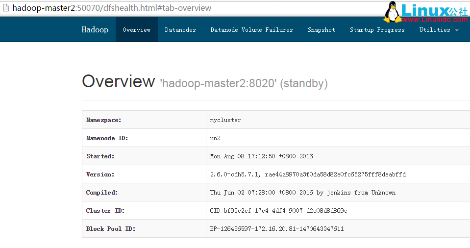 Hadoop 2.6.0 HA 高可用集群配置详解 Hadoop 2.6.0 HA 高可用集群配置详解